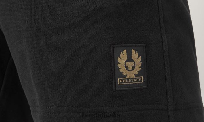 vestiario Belstaff pantaloncini della tuta felpa di cotone nera uomini H2DD6J314