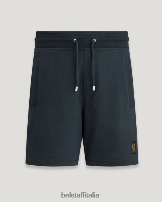 vestiario Belstaff pantaloncini della tuta vello di cotone inchiostro scuro uomini H2DD6J315