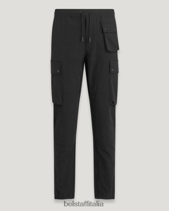 vestiario Belstaff pantaloni cargo techmaster nylon elasticizzato nero uomini H2DD6J301