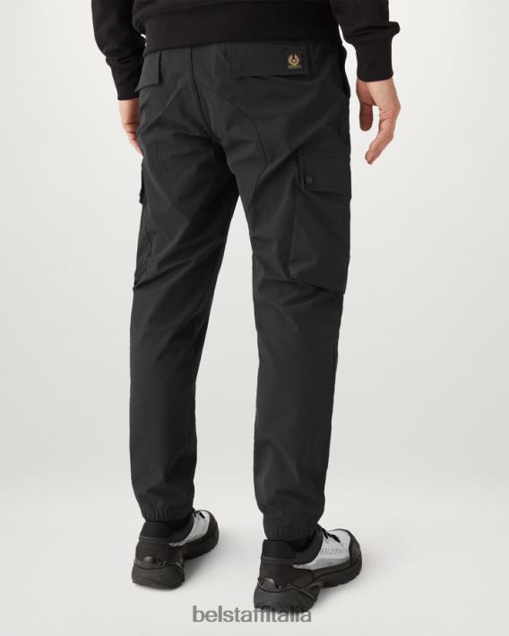vestiario Belstaff pantaloni cargo techmaster nylon elasticizzato nero uomini H2DD6J301