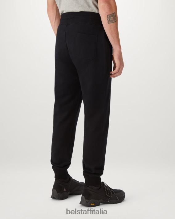 vestiario Belstaff pantaloni della tuta felpa di cotone nera uomini H2DD6J319