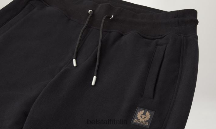 vestiario Belstaff pantaloni della tuta felpa di cotone nera uomini H2DD6J319
