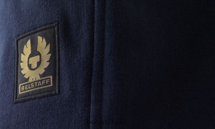 vestiario Belstaff pantaloni della tuta vello di cotone inchiostro scuro uomini H2DD6J320