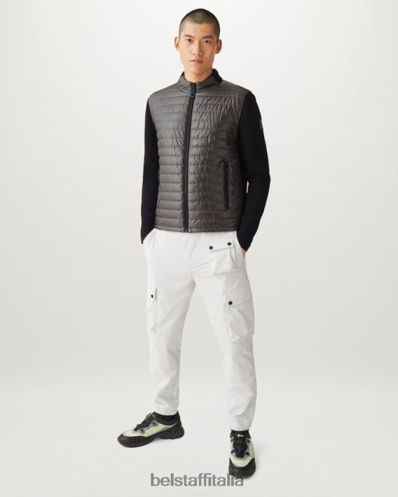 vestiario Belstaff cardigan con cerniera cotone pima nero uomini H2DD6J268