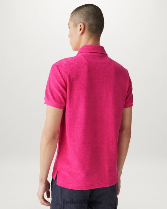 vestiario Belstaff legare il polo spugna rosa fucsia uomini H2DD6J165