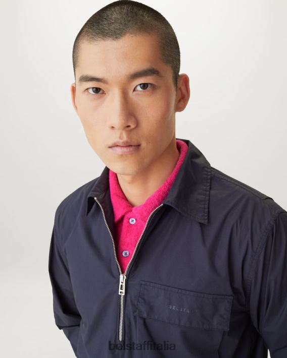 vestiario Belstaff legare il polo spugna rosa fucsia uomini H2DD6J165