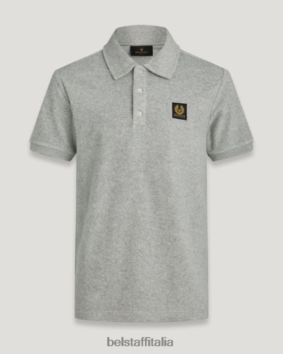 vestiario Belstaff legare il polo spugna vecchia erica argentata uomini H2DD6J162