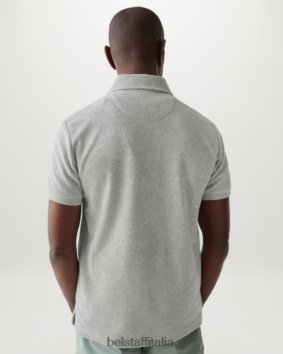 vestiario Belstaff legare il polo spugna vecchia erica argentata uomini H2DD6J162