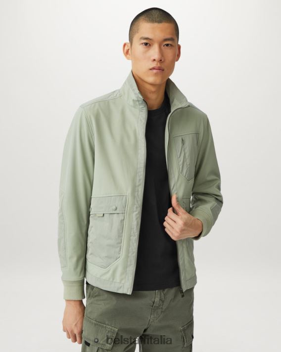 vestiario Belstaff maglietta a maniche lunghe jersey di cotone nero uomini H2DD6J213