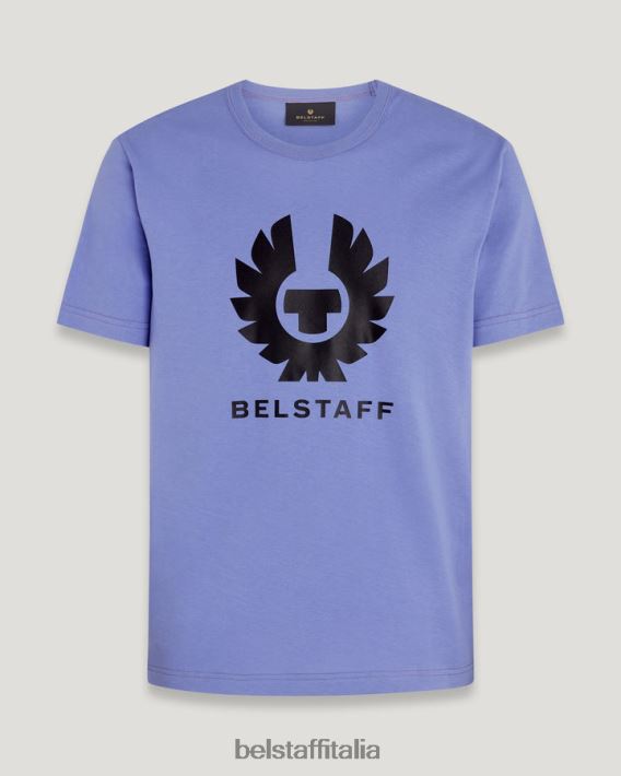 vestiario Belstaff maglietta della fenice jersey di cotone malva uomini H2DD6J149