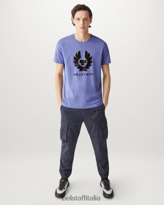 vestiario Belstaff maglietta della fenice jersey di cotone malva uomini H2DD6J149