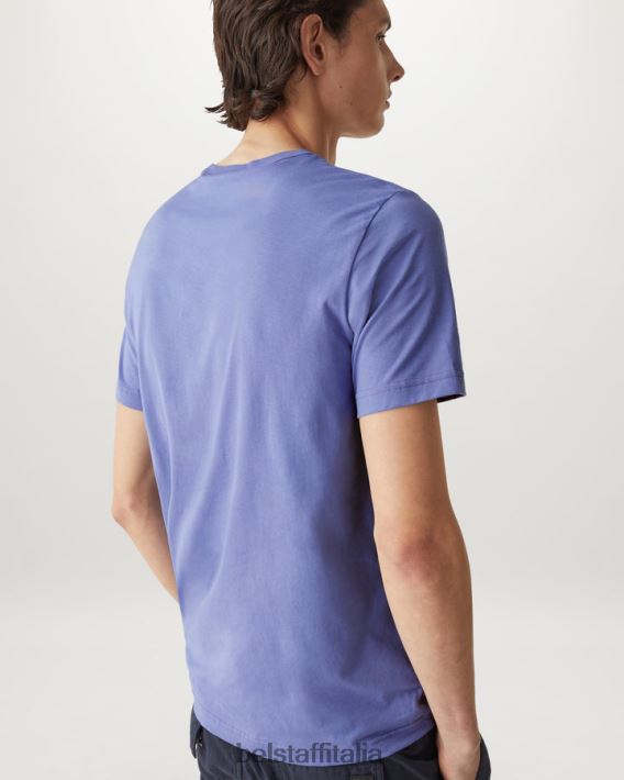 vestiario Belstaff maglietta della fenice jersey di cotone malva uomini H2DD6J149