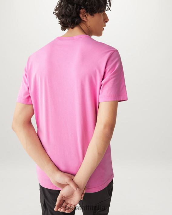 vestiario Belstaff maglietta della fenice jersey di cotone rosa quarzo uomini H2DD6J166