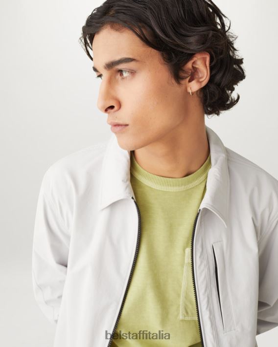 vestiario Belstaff maglietta della passerella tintura in capo cotone giallo lime uomini H2DD6J156