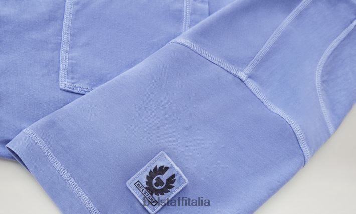 vestiario Belstaff maglietta della passerella tintura in capo cotone malva uomini H2DD6J147