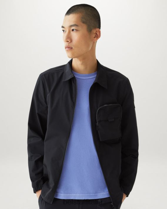 vestiario Belstaff maglietta della passerella tintura in capo cotone malva uomini H2DD6J147