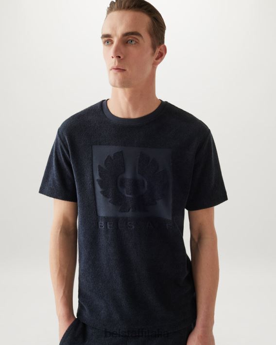 vestiario Belstaff maglietta della torretta spugna inchiostro scuro uomini H2DD6J151