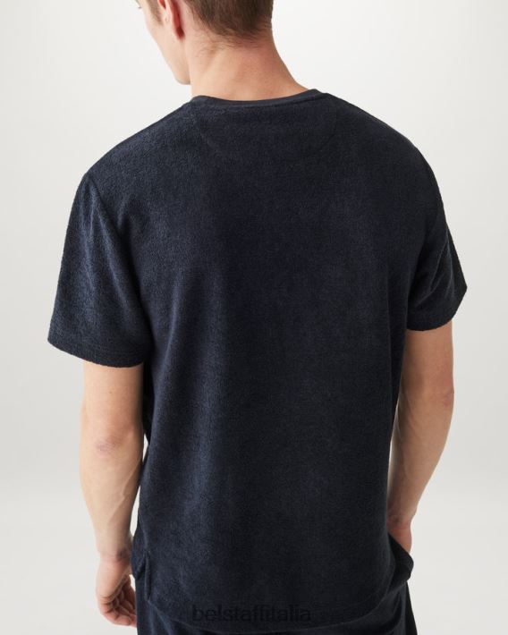 vestiario Belstaff maglietta della torretta spugna inchiostro scuro uomini H2DD6J151