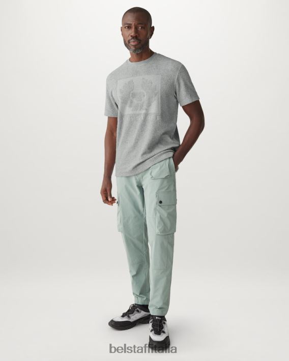 vestiario Belstaff maglietta della torretta spugna vecchia erica argentata uomini H2DD6J150