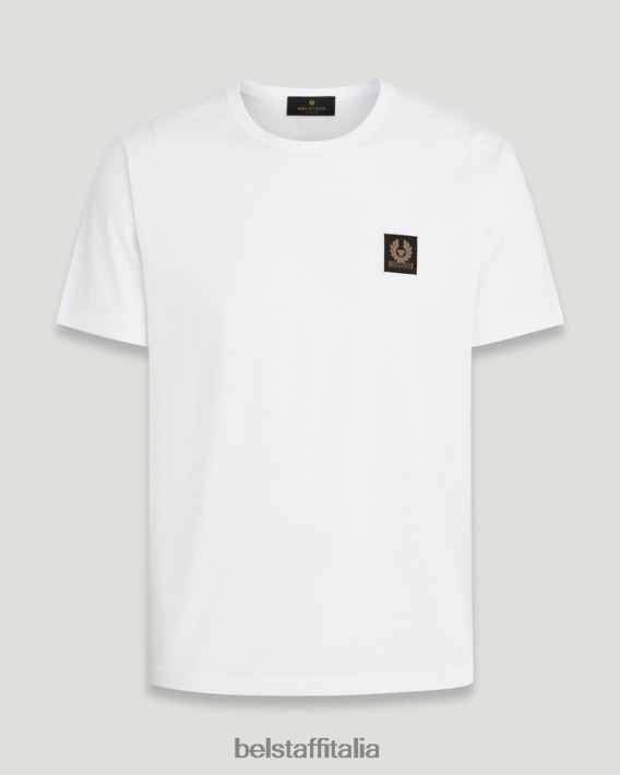 vestiario Belstaff maglietta jersey di cotone bianco uomini H2DD6J210