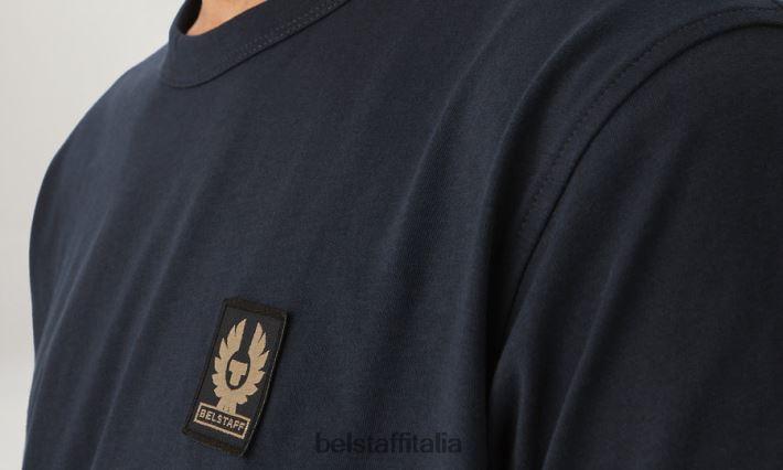 vestiario Belstaff maglietta jersey di cotone inchiostro scuro uomini H2DD6J203