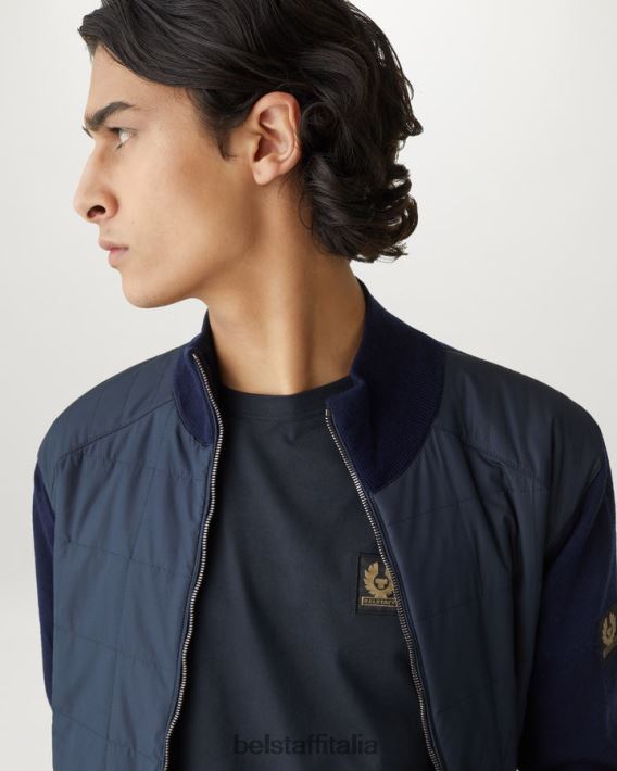 vestiario Belstaff maglietta jersey di cotone inchiostro scuro uomini H2DD6J203