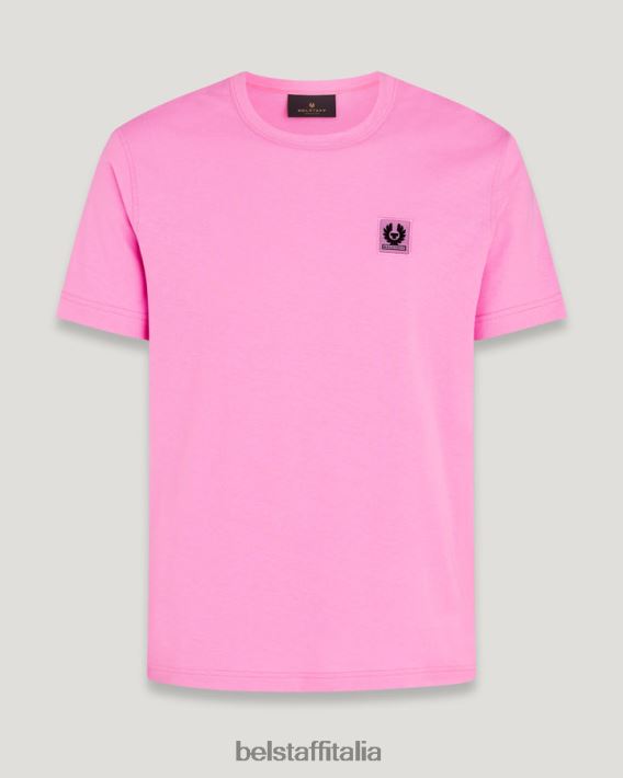 vestiario Belstaff maglietta jersey di cotone rosa quarzo uomini H2DD6J177