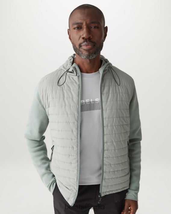 vestiario Belstaff maglietta oversize radiofonica jersey di cotone argento antico uomini H2DD6J143