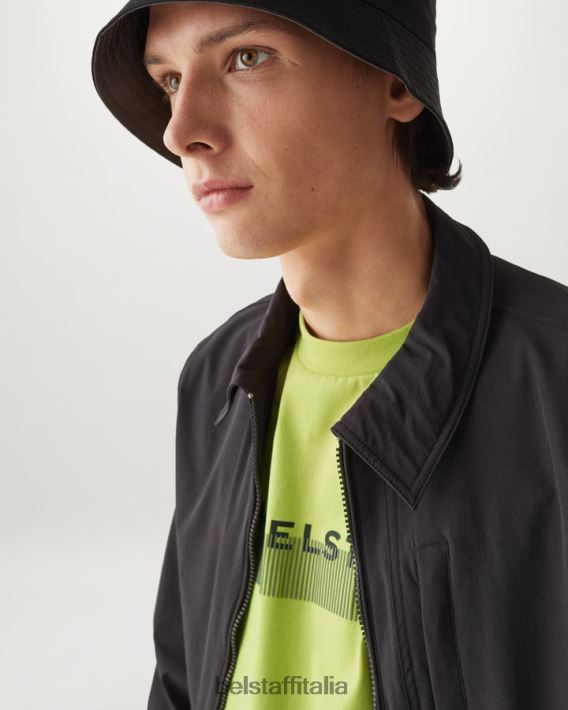 vestiario Belstaff maglietta oversize radiofonica jersey di cotone giallo lime uomini H2DD6J145