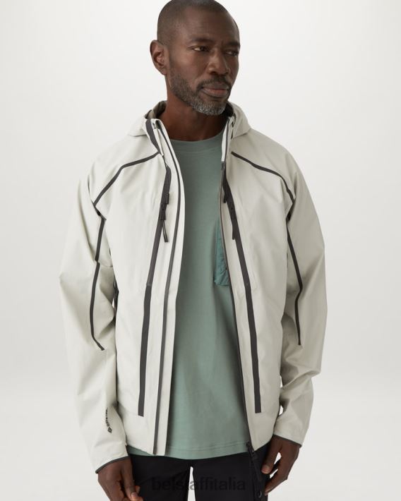 vestiario Belstaff maglietta severa jersey di cotone verde acciaio uomini H2DD6J157