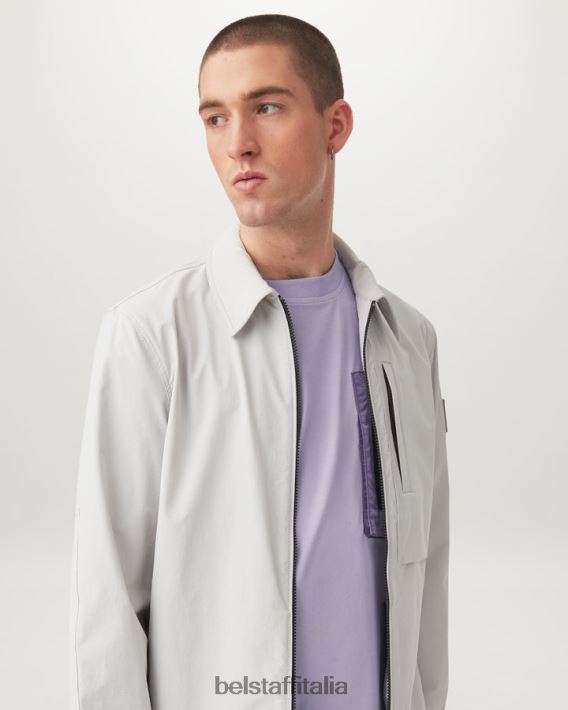 vestiario Belstaff maglietta severa jersey di cotone viola uomini H2DD6J161