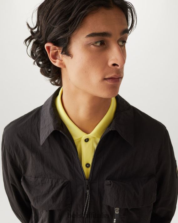 vestiario Belstaff polo con punta piquet di cotone giallo limone uomini H2DD6J176