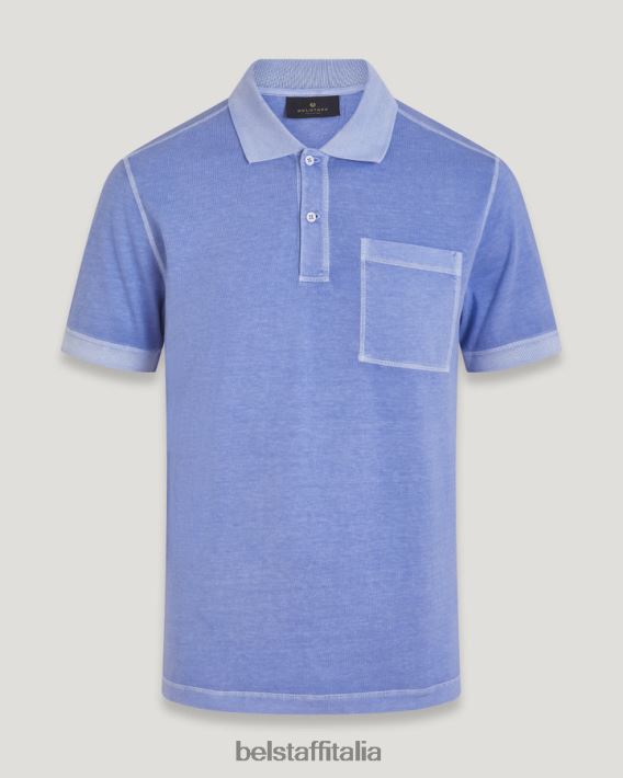 vestiario Belstaff polo della cambusa tintura in capo cotone malva uomini H2DD6J159