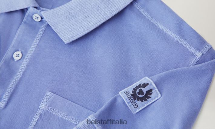 vestiario Belstaff polo della cambusa tintura in capo cotone malva uomini H2DD6J159