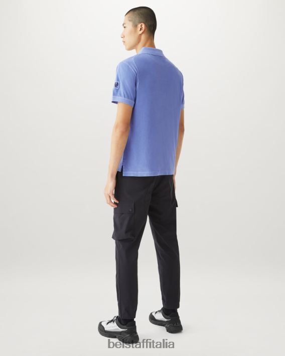 vestiario Belstaff polo della cambusa tintura in capo cotone malva uomini H2DD6J159