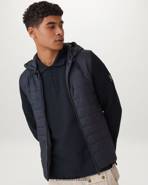 vestiario Belstaff polo piquet di cotone inchiostro scuro uomini H2DD6J206