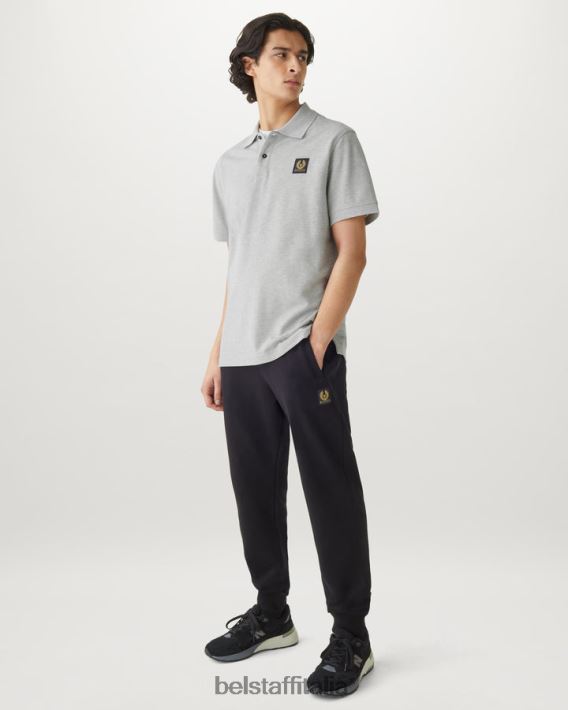 vestiario Belstaff polo piquet di cotone vecchio argento erica uomini H2DD6J198