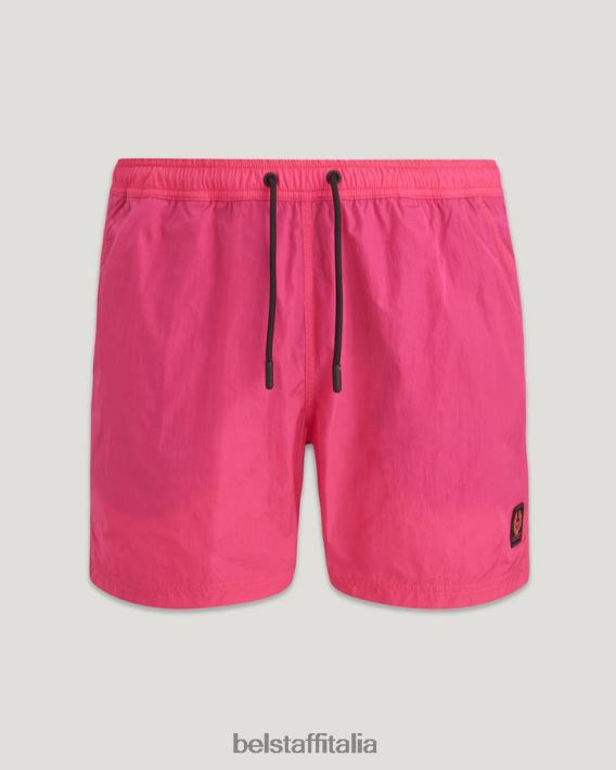 vestiario Belstaff pantaloncini da bagno clipper conchiglia scintillante rosa fucsia uomini H2DD6J332