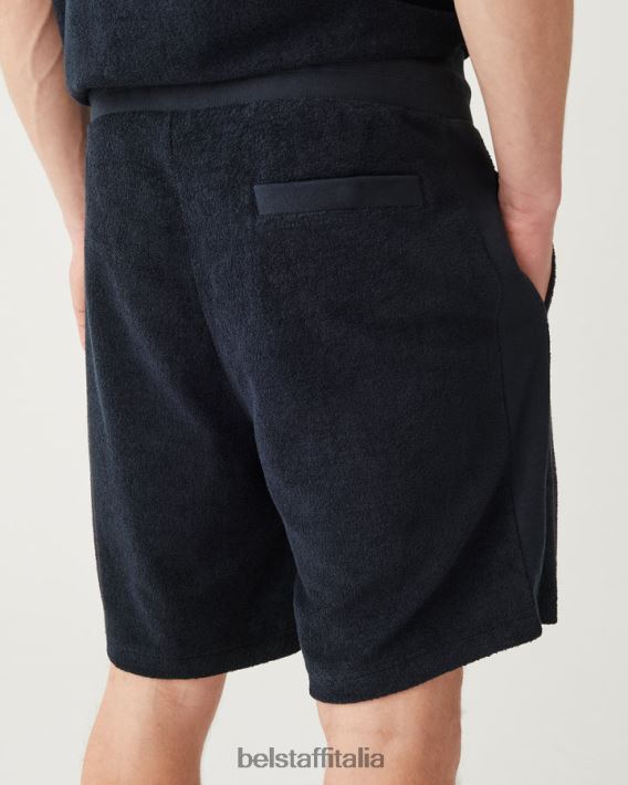 vestiario Belstaff pantaloncini da trawler spugna inchiostro scuro uomini H2DD6J324