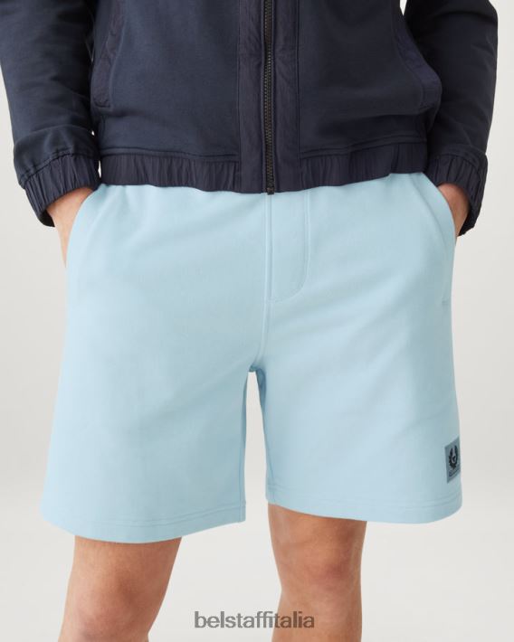 vestiario Belstaff pantaloncini della tuta felpa di cotone celeste uomini H2DD6J331