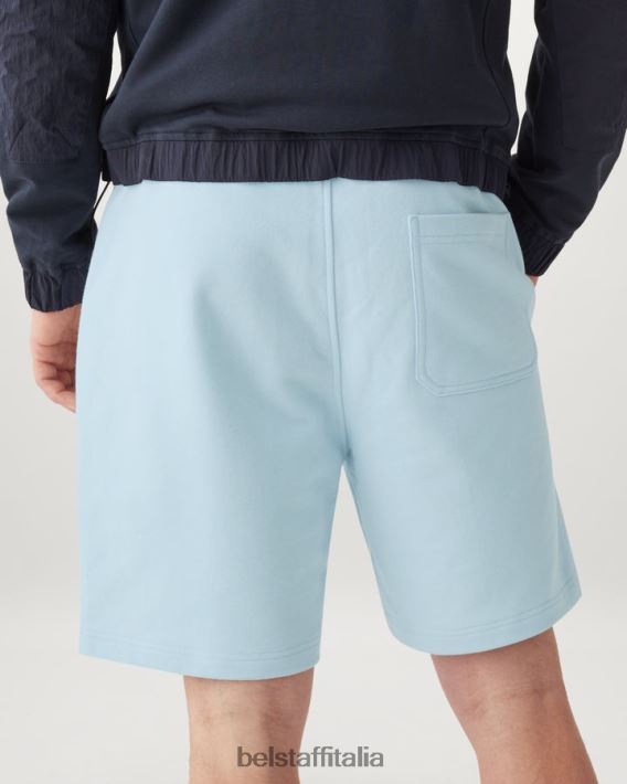 vestiario Belstaff pantaloncini della tuta felpa di cotone celeste uomini H2DD6J331