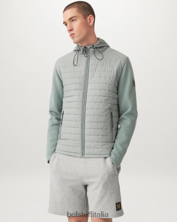 vestiario Belstaff pantaloncini della tuta pile di cotone vecchio argento erica uomini H2DD6J336