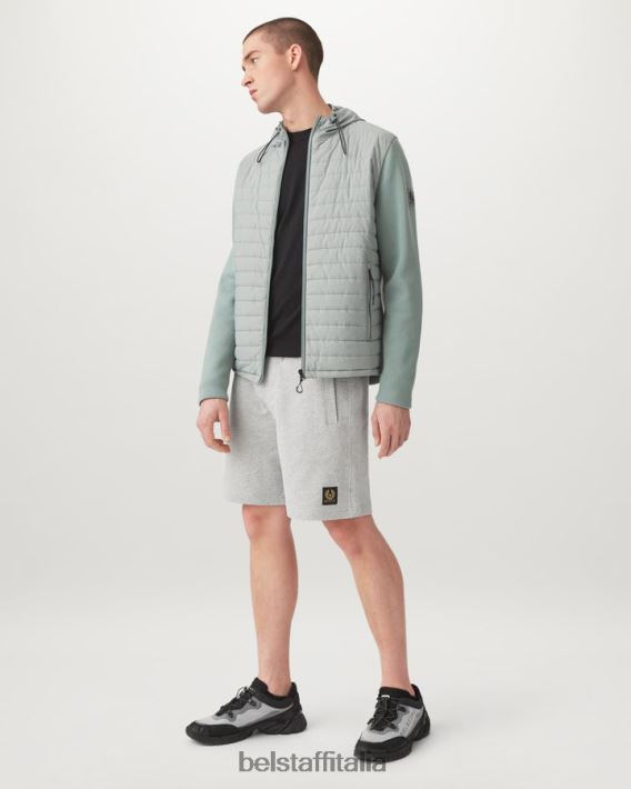 vestiario Belstaff pantaloncini della tuta pile di cotone vecchio argento erica uomini H2DD6J336