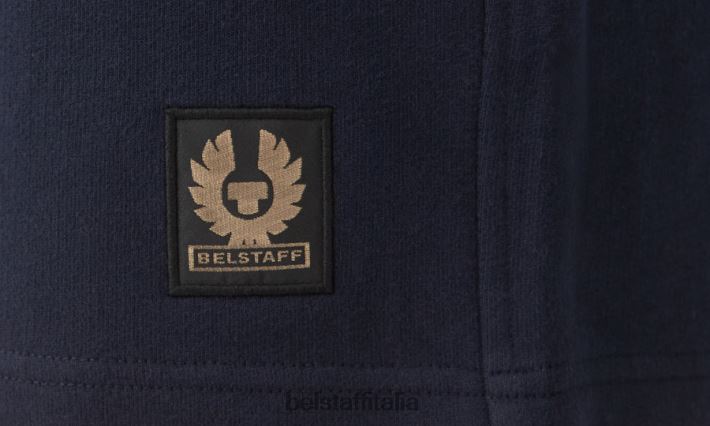 vestiario Belstaff pantaloncini della tuta vello di cotone inchiostro scuro uomini H2DD6J337